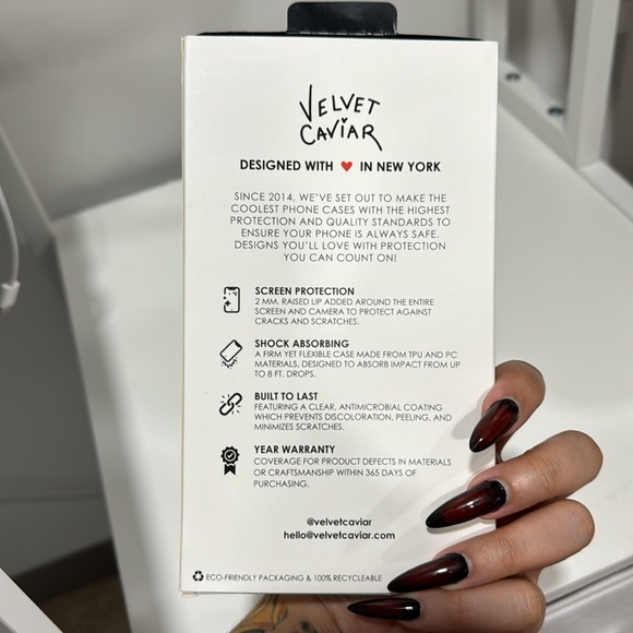 VELVET CAVIAR LOVE LETTER CASE FOR iPhone 13 PRO MAX - Picture 6 of 7